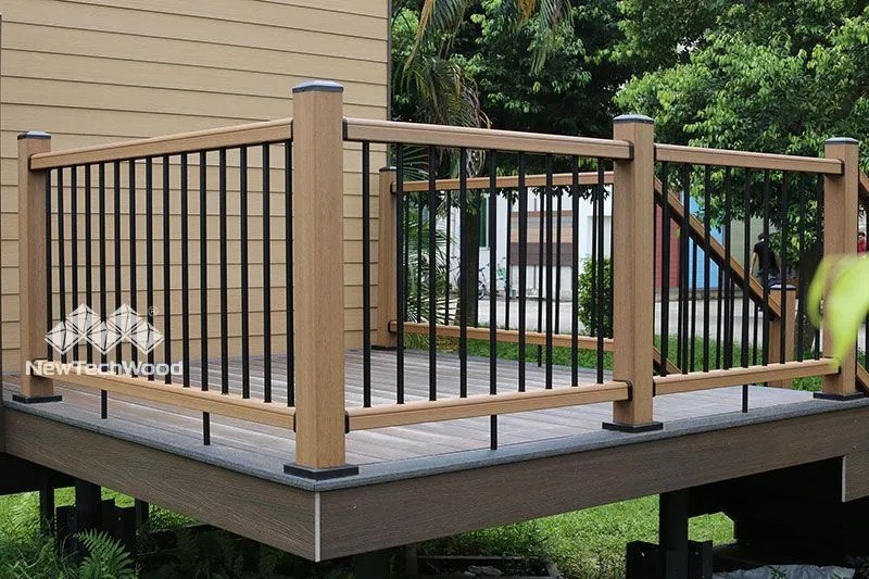 Free Composite Railing Revit Download Composite Deck Railing   NewTechWood Composite Deck Railing Revit 249950 B 